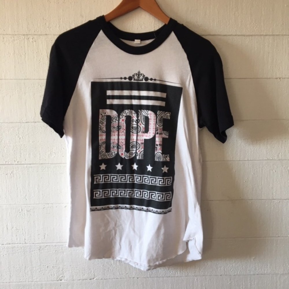 Hardten Black/White DOPE T-Shirt MEDIUM